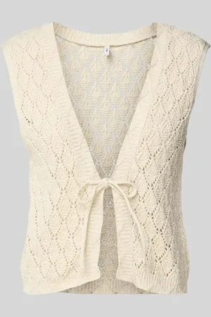 ONLY Slim Fit Strickjacke mit Schnürung Modell 