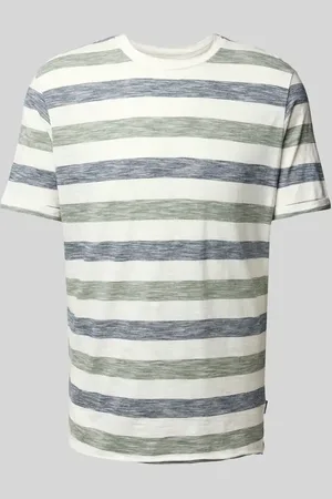 Blend T-Shirt mit geripptem Rundhalsausschnitt Modell 