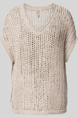 soyaconcept Strickpullover mit gerippten Abschlüssen Modell 