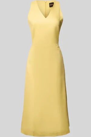 HUGO BOSS Midikleid mit V-Ausschnitt Modell 