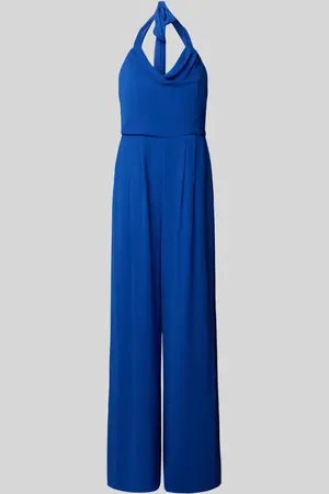 Jake*s Jumpsuit mit Plisseefalten und Rundhalsausschnitt in , Größe 32