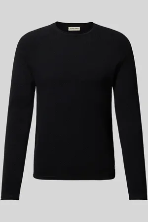 JACK & JONES Strickpullover mit Label-Patch Modell 