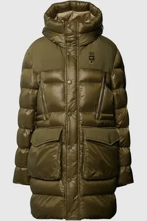 Blauer Parka mit Kapuze in , Größe M