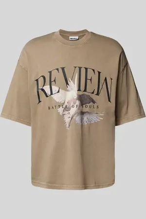 Review T-Shirt mit Label-Print in , Größe L