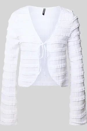 Pieces® Regular Fit Cardigan mit Spitzendetails Modell 