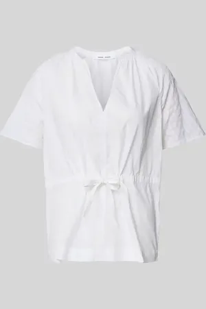 Samsøe Samsøe Regular Fit Bluse mit V-Ausschnitt Modell 