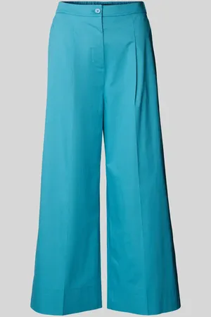 Luisa Cerano Wide Leg Hose mit Bundfalten in , Größe 34