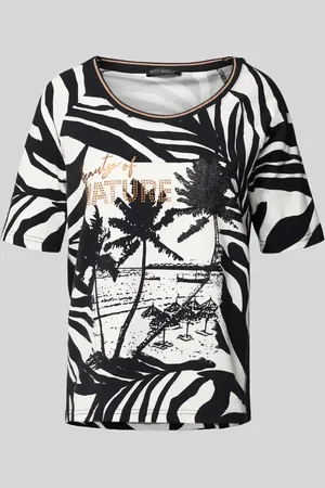 Betty Barclay T-Shirt mit geripptem Rundhalsausschnitt in , Größe 36