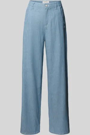Gang Wide Fit Hose in Denim-Optik Modell 
