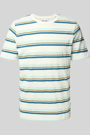 Blend T-Shirt mit geripptem Rundhalsausschnitt Modell 