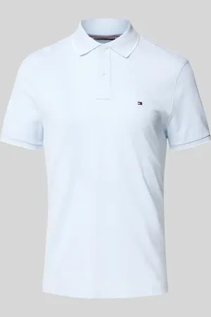 Tommy Hilfiger Regular Fit Poloshirt aus Baumwoll-Leinen-Mix in , Größe L