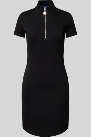 Hugo Blue Knielanges Kleid mit Stehkragen Modell 
