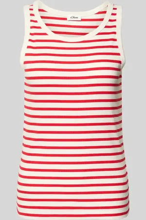 QS by s.Oliver Slim Fit Tank Top aus Baumwoll-Elasthan-Mix in , Größe 34