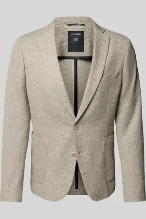 QS by s.Oliver Slim Fit Anzugsakko aus meliertem Jersey in , Größe 102