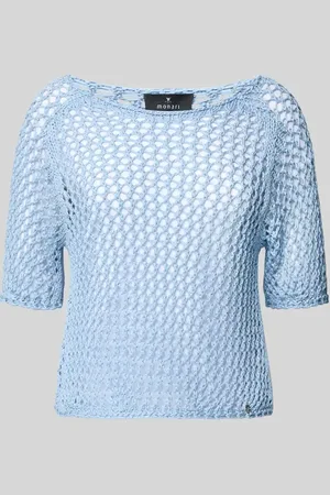 monari Strickshirt mit Lochmuster in , Größe 36