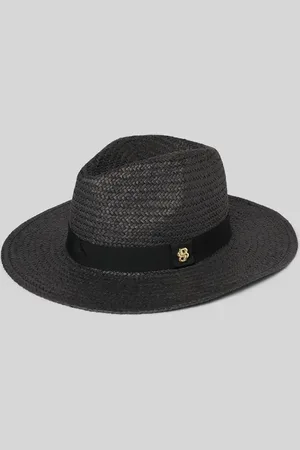 HUGO BOSS Strohhut mit Label-Applikation Modell 