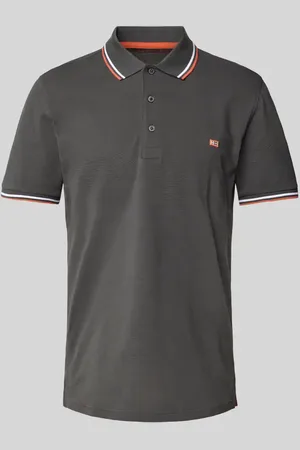 Christian Berg Poloshirt mit Label-Stitching in , Größe 3XL