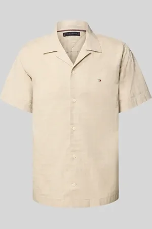 Tommy Hilfiger Regular Fit Freizeithemd aus Baumwoll-Leinen-Mix in , Größe L