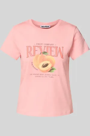 Review T-Shirt mit Label-Print in , Größe L