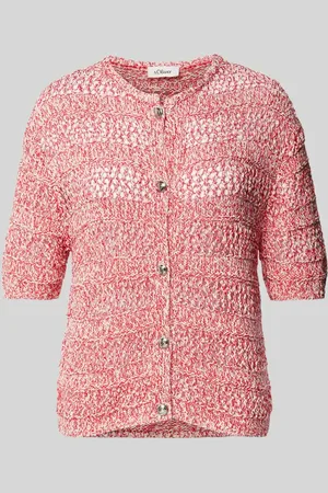 QS by s.Oliver Regular Fit Strickjacke aus Ajour-Strick in , Größe 34