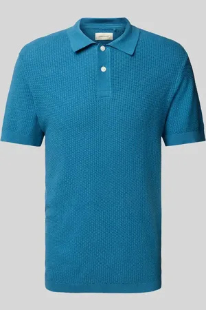 Blend Super Skinny Fit Poloshirt mit Strukturmuster Modell 