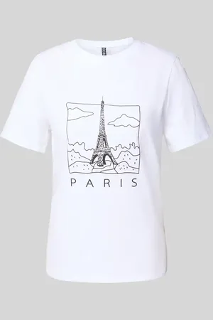 Pieces® Regular Fit T-Shirt aus reiner Baumwolle Modell 