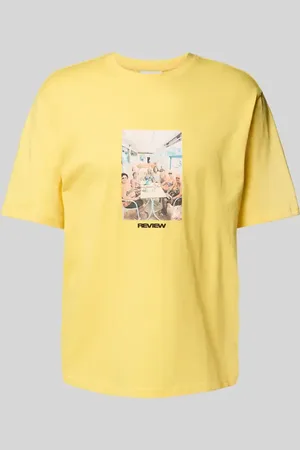Review Regular Fit T-Shirt aus Baumwoll-Viskose-Mix in , Größe L