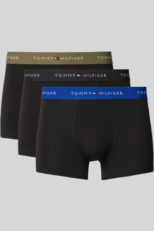 Tommy Hilfiger Regular Fit Trunks aus Baumwoll-Elasthan-Mix im 3er-Pack in , Größe L