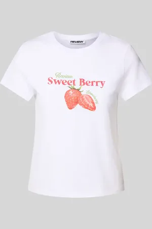 Review T-Shirt mit Label-Print in , Größe L
