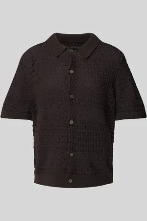 JACK & JONES Regular Fit Strickshirt mit Knopfleiste in , Größe L