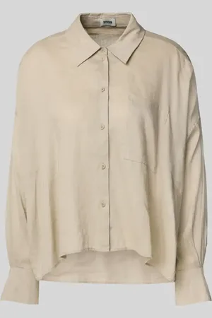 Drykorn Relaxed Fit Leinenbluse mit Brusttasche Modell 