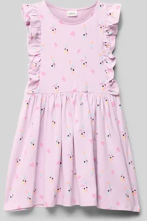 QS by s.Oliver Tailliertes Freizeitkleid mit Volantärmeln in , Größe 104