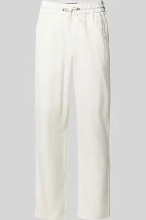 Blend Regular Fit Leinenhose mit Tunnelzug Modell 