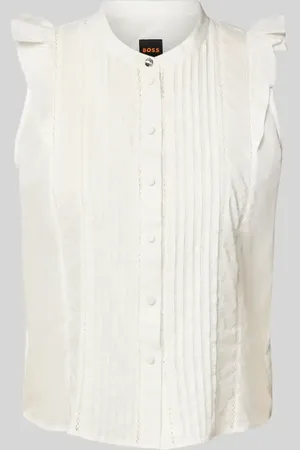 HUGO BOSS Bluse mit Rundhalsausschnitt Modell 