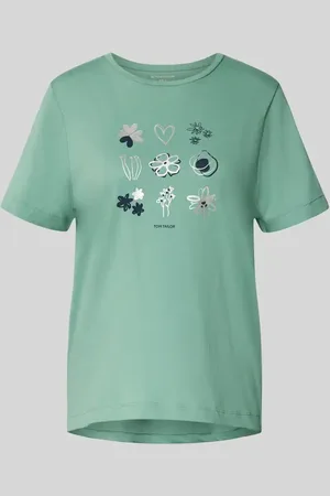 TOM TAILOR Regular Fit T-Shirt aus reiner Baumwolle in , Größe L