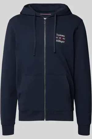Tommy Hilfiger Regular Fit Sweatjacke aus reiner Baumwolle in , Größe L