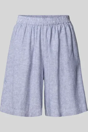 HUGO BOSS Shorts aus Leinen-Viskose-Mix mit elastischem Bund in , Größe 34
