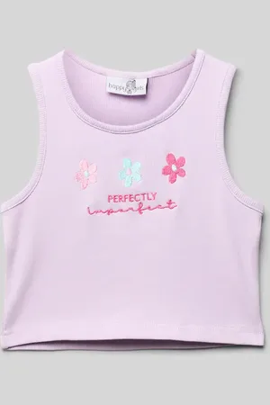 happy girls Tanktop mit Motiv-Stitchings in , Größe 110