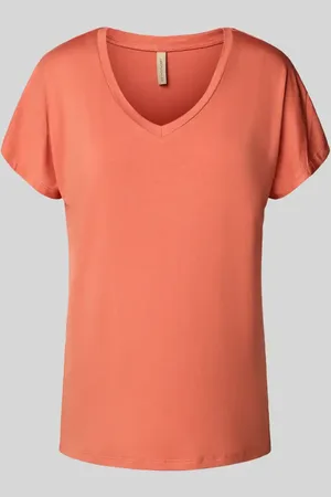 soyaconcept T-Shirt mit V-Ausschnitt Modell 