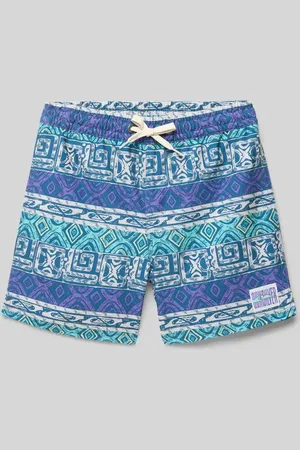 Quiksilver Straight Leg Badehose mit Label-Patch Modell 