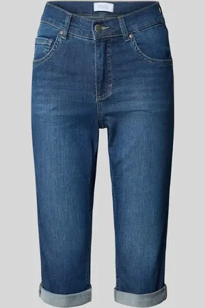 Angels Caprihose aus Denim mit Umschlag Modell 