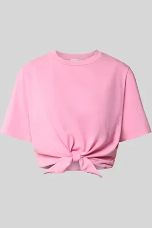 Rich & Royal Cropped T-Shirt mit Knotendetail in , Größe L