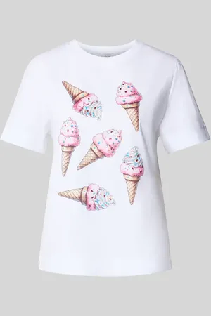 Rich & Royal T-Shirt mit Motiv-Print und Rundhalsausschnitt in , Größe L