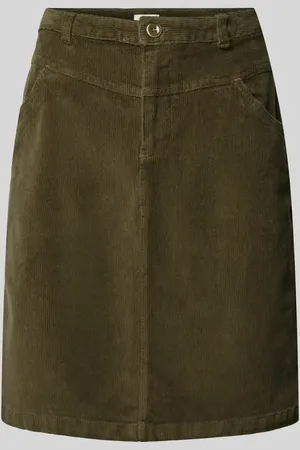 QS by s.Oliver Knielanger Cordrock mit Eingrifftaschen in , Größe 38
