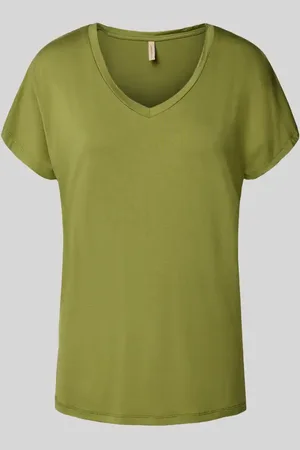 soyaconcept T-Shirt mit V-Ausschnitt Modell 