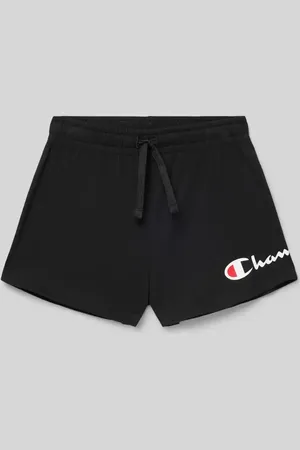 Champion Regular Fit Sweatshorts mit Label-Print in , Größe 140