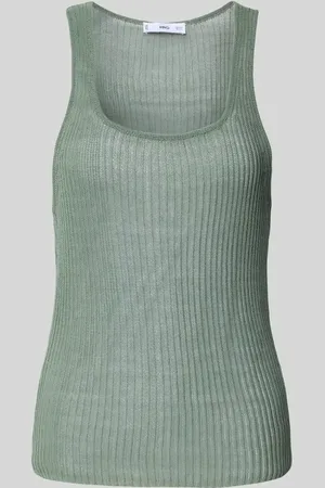 MANGO Stricktop in semitransparentem Design Modell 