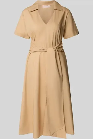 Liu Jo Knielanges Kleid mit V-Ausschnitt in , Größe 34