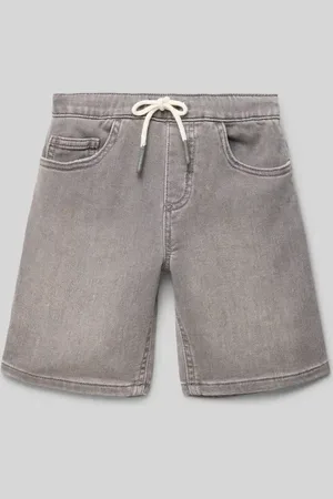 MANGO Regular Fit Jeansshorts mit Tunnelzug in , Größe 116