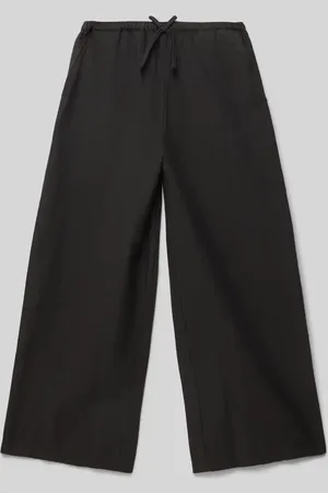 MANGO Wide Leg Stoffhose mit elastischem Bund in , Größe 128